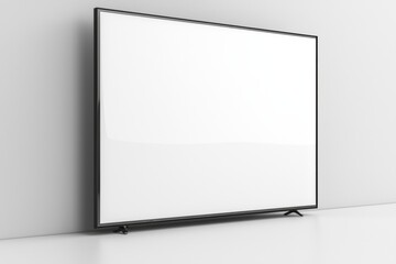 TV screen mockup on isolated background created with Generative AI