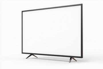 TV screen mockup on isolated background created with Generative AI