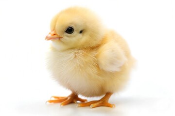 Chicken isolated on a pure white background
