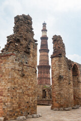 Historical Qutub Minar or Qutab Minar, is a minaret and 