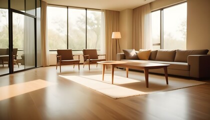 Fototapeta premium Photo interior modern design room 3d illustration