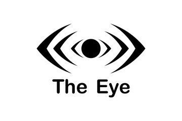 Minimalist Modern Eye Logo Icon Vector