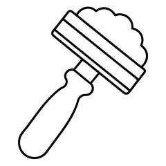 Shaving Icon - Vector Art Illustration