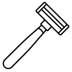 Shaving Icon - Vector Art Illustration