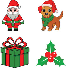 santa claus and christmas gifts