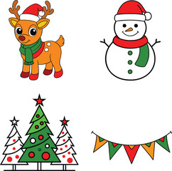 christmas card with snowman