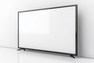 TV screen mockup on isolated background created with Generative AI