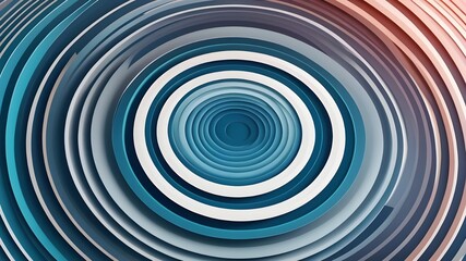 Abstract Circular Waves with Gradient-Filled background, Concentric Circles Emanating from a Central Point