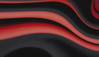 Abstract background with black and red wavy lines.