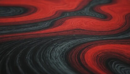 Abstract red and black swirled pattern.