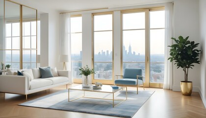 Fototapeta premium Photo interior modern design room 3d illustration