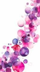 Fototapeta premium Watercolor ink dots pattern, watercolor wallpaper, watercolor bubble, pattern wallpaper texture