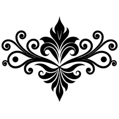 Modern vector Victorian baroque divider