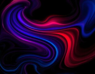 Fototapeta premium a vibrant gradient that shifts from cool blues to warm reds in a swirling pattern on black create with ai