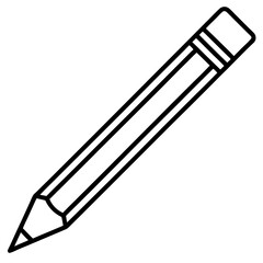 Vector Art Pencil Icon in Serious Style