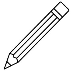 Vector Art Pencil Icon in Serious Style