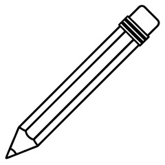 Vector Art Pencil Icon in Serious Style