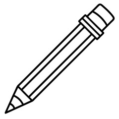 Vector Art Pencil Icon in Serious Style