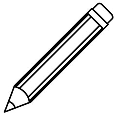 Vector Art Pencil Icon in Serious Style