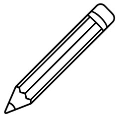 Vector Art Pencil Icon in Serious Style