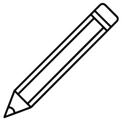 Vector Art Pencil Icon in Serious Style