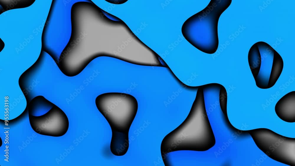 Poster 3d abstract background with paper cut shapes. looping seamless footage layout for business presentat
