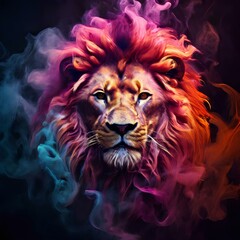 portrait of a lion