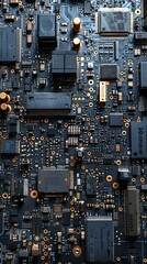 Top view of circuit board 