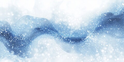 Abstract Blue and White Background with Flowing Lines. AI generated illustration