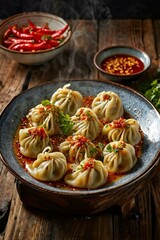 I cook a home-made dumplings