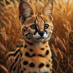 Serval in Savanna 105