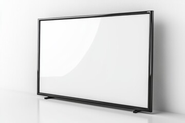 Fototapeta premium TV screen mockup on isolated background created with Generative AI