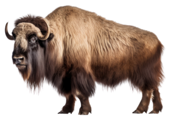 PNG Musk ox livestock wildlife animal.