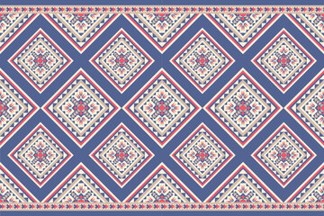 Geometric ethnic seamless pattern designed for textile, fabric, clothing, tile, ceramic, carpet, backdrop, home decoration.