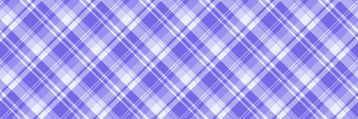Rag vector background tartan, dreamy seamless textile texture. Birthday card check fabric pattern plaid in light and indigo colors.