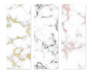 Set of marble texture backgrounds