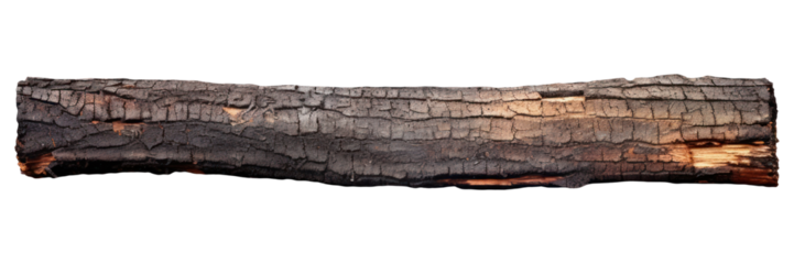 PNG  Logs burnt white background deterioration splattered.