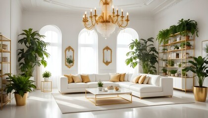 Photo interior modern design room 3d illustration