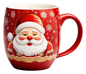 PNG Sur La Table Holiday Wonder Santa Mug mug holiday drink.