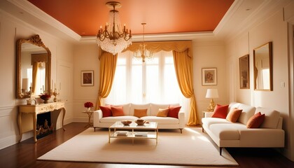 Photo interior modern design room 3d illustration