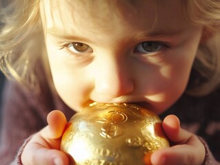 Naklejka premium Golden Egg Treasure Hunt
