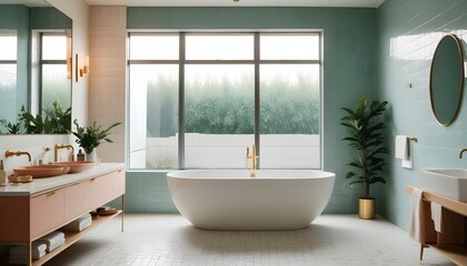 Photo interior modern design room 3d illustration