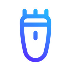 electric razor gradient icon