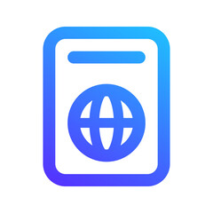 passport gradient icon