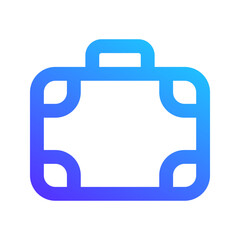 suitcase gradient icon