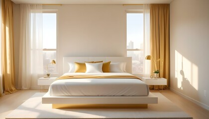 Photo interior modern design room 3d illustration