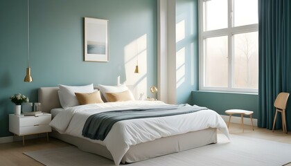 Photo interior modern design room 3d illustration