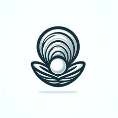 an oyster and pearl icon