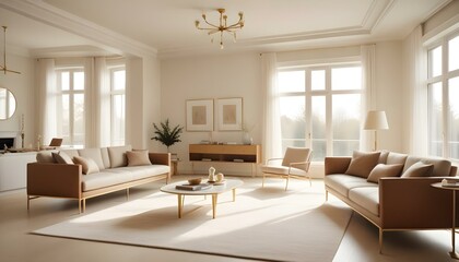 Fototapeta premium Photo interior modern design room 3d illustration