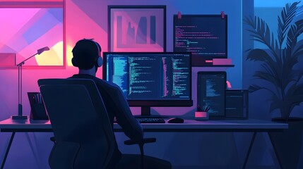 Seasoned Full Stack Engineer Expertly Integrating Cloud Based Technologies in Minimalist Workspace